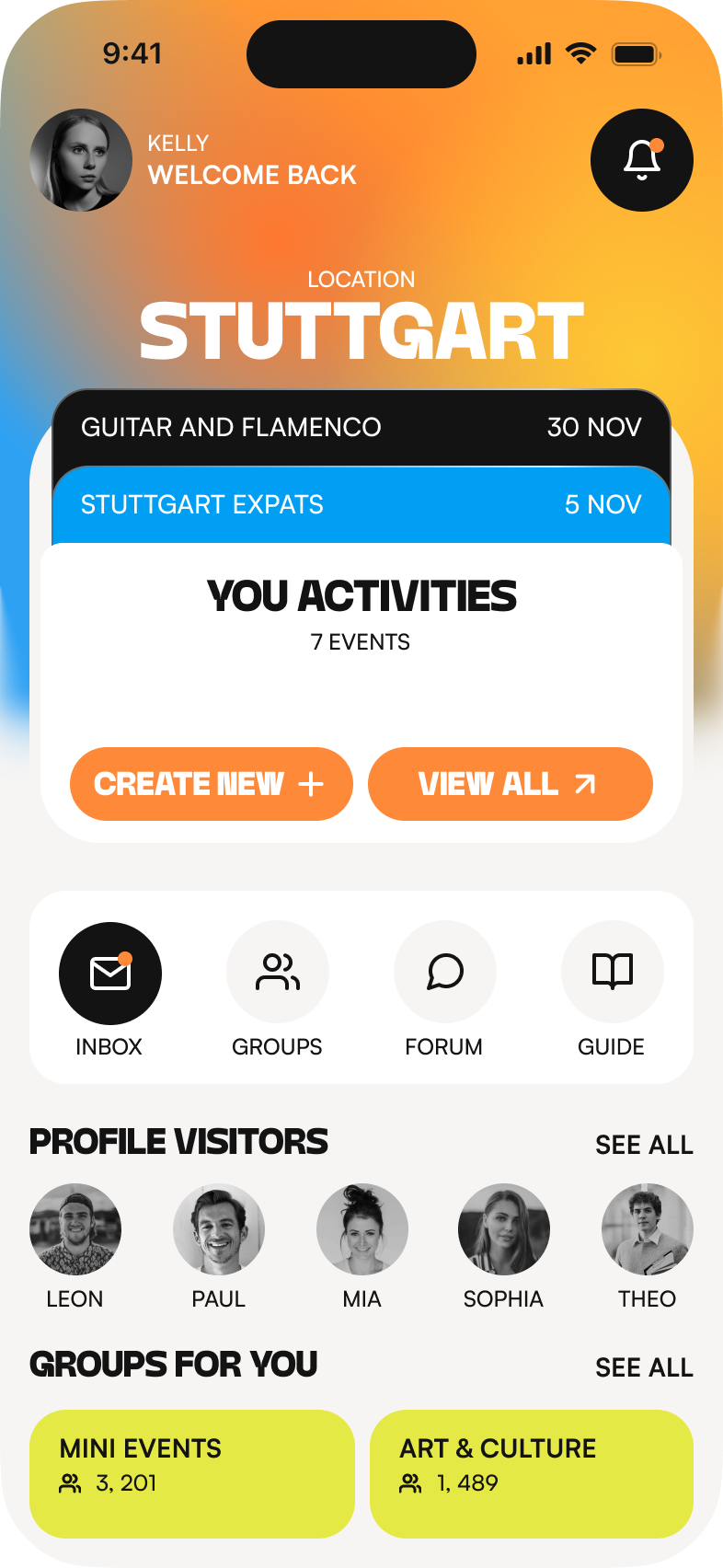 Mobile — community app